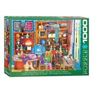 🌸3 for 2🌸 Eurographics All You Knit is Love Jigsaw Puzzle | 1000 pieces